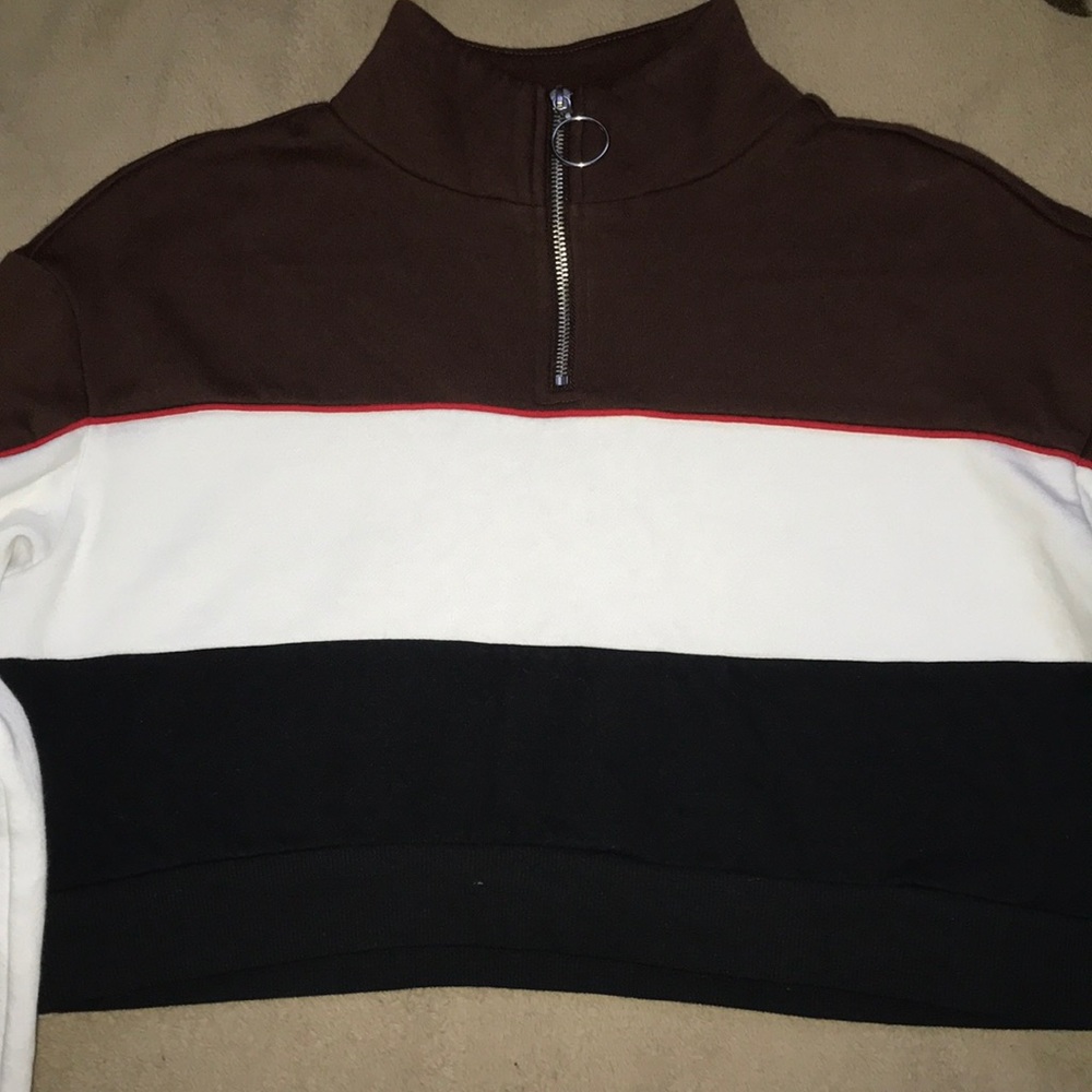 Multicolored Cropped Sweater